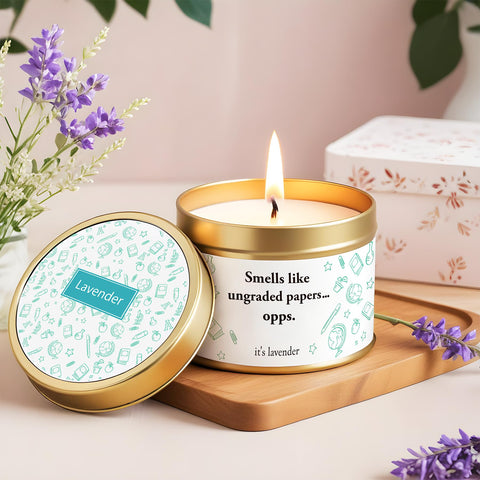 MHSMHL lavender scented candle to create calm in any space