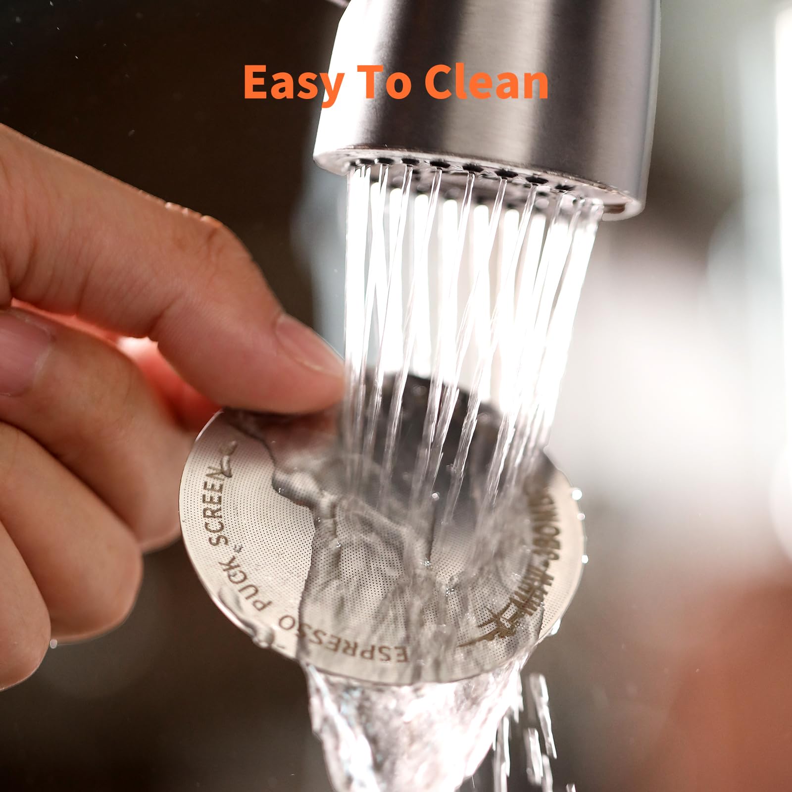 MHW-3BOMBER 304 stainless reusable filter keeps brew head clean.