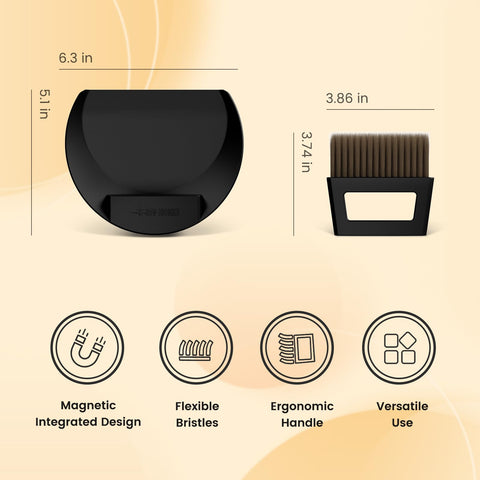 MHW-3BOMBER compact sweeper-dustpan for tight kitchen corners