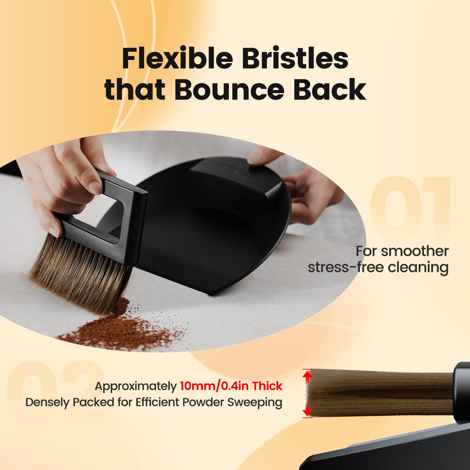MHW-3BOMBER ergonomic grip for comfortable cleaning sessions