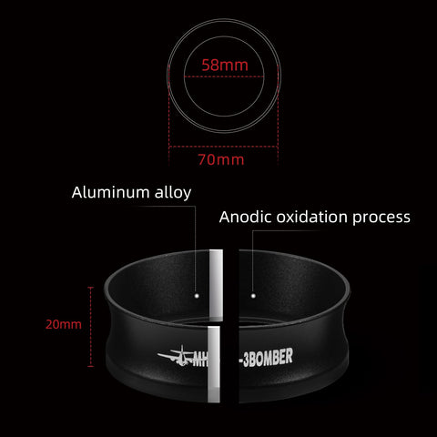 MHW-3BOMBER ring enhances clean, efficient espresso prep.