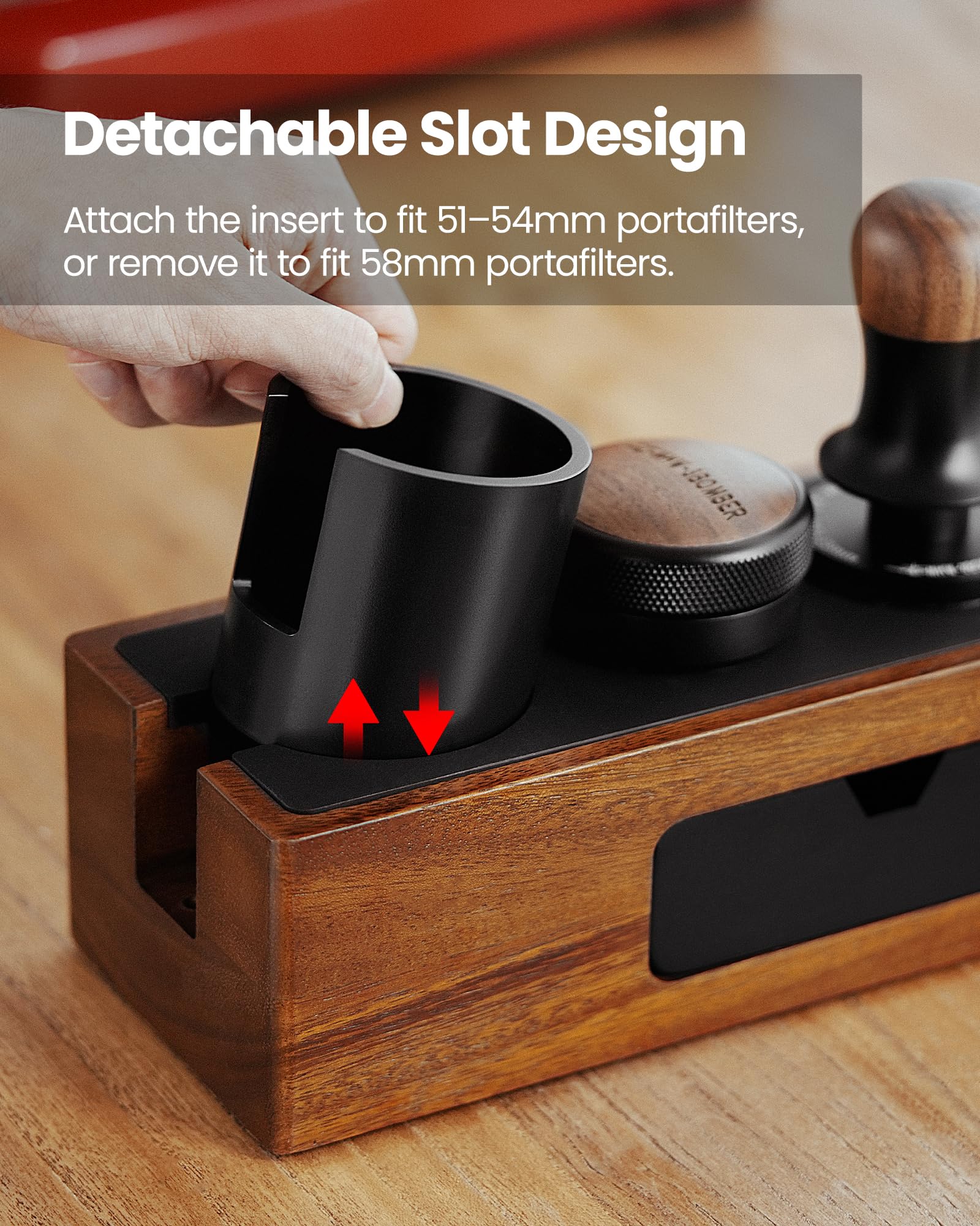 MHW-3BOMBER magnetic drawer stores puck screens and tools.