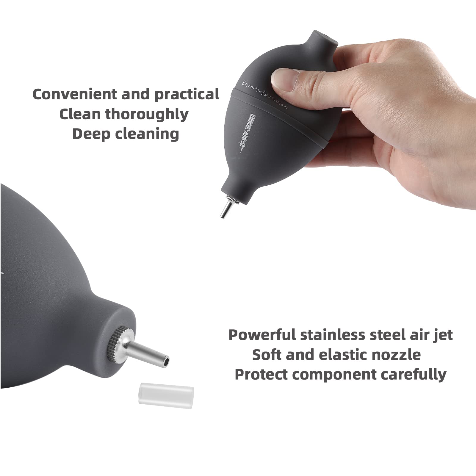 MHW-3BOMBER multi-use cleaning tool for coffee gear, cameras, keyboards, and more.