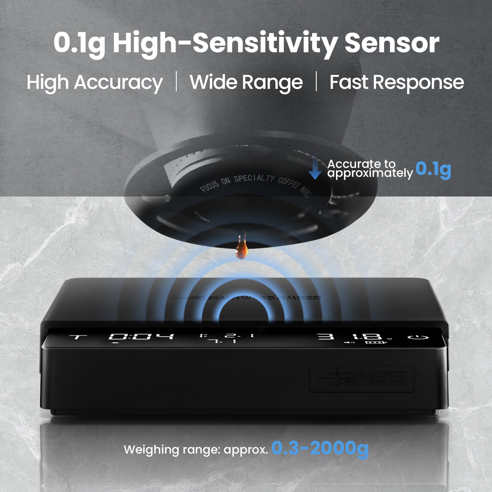 MHW-3BOMBER brewing-mode-timer simplifies timed brew steps.