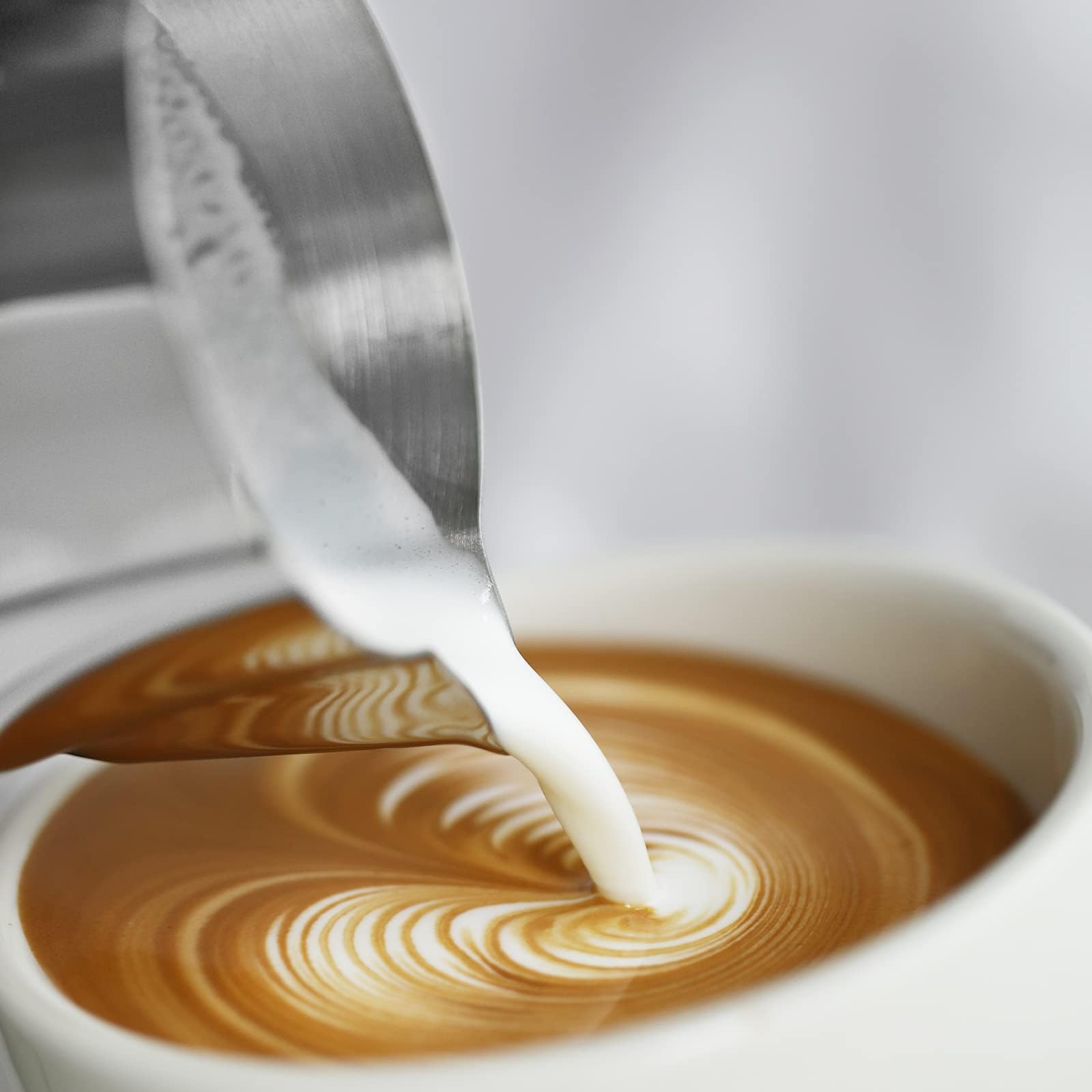 MHW-3BOMBER stainless steel milk frother cup for durable use.