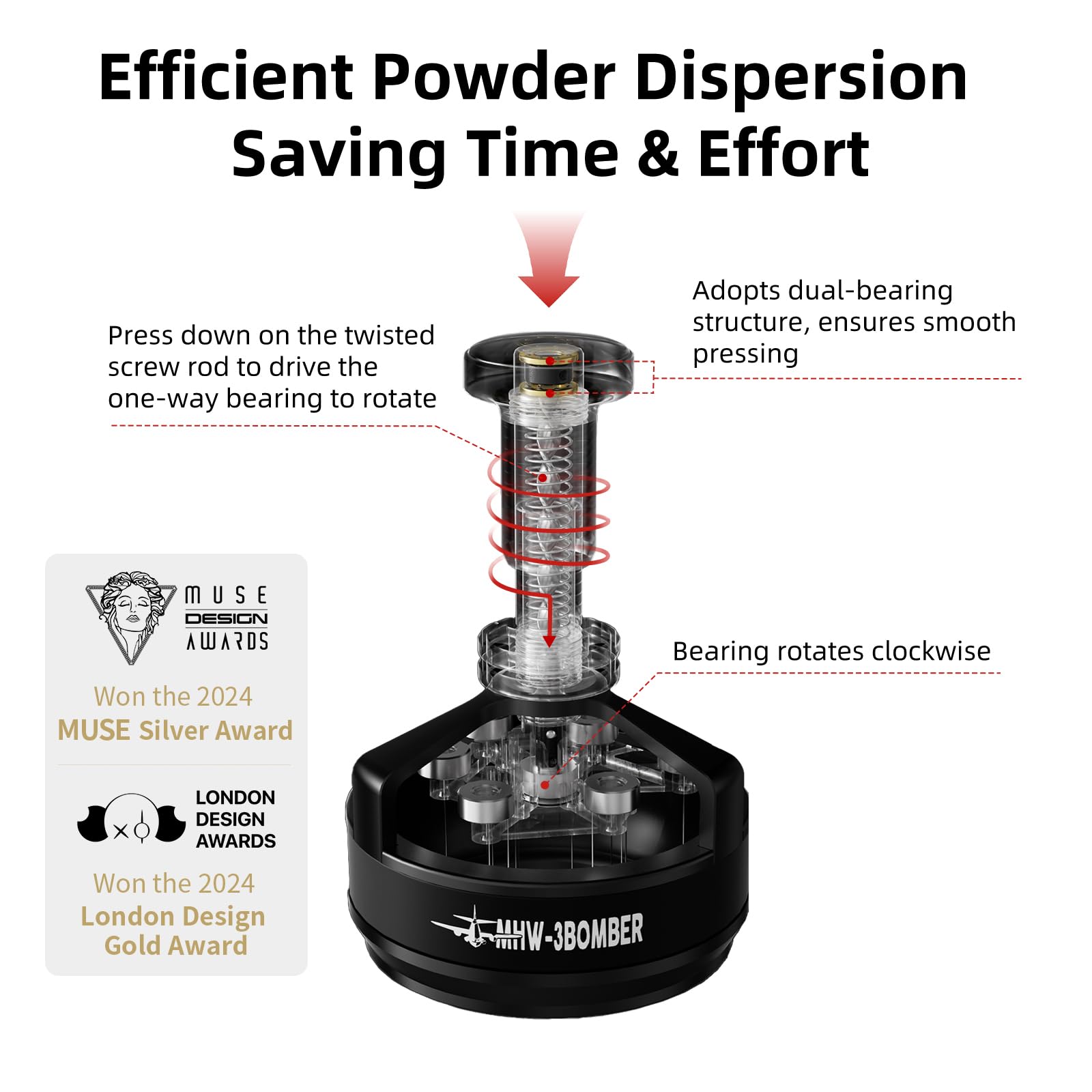 Magnetic base keeps distribution steady during use for consistency.
