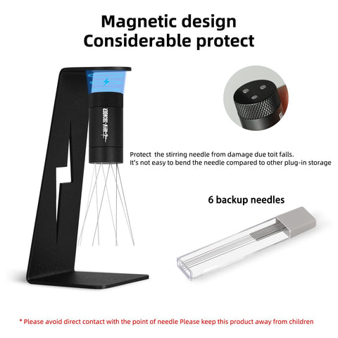 MHW-3BOMBER WDT tool eight 0.4mm needles for uniform dispersion.