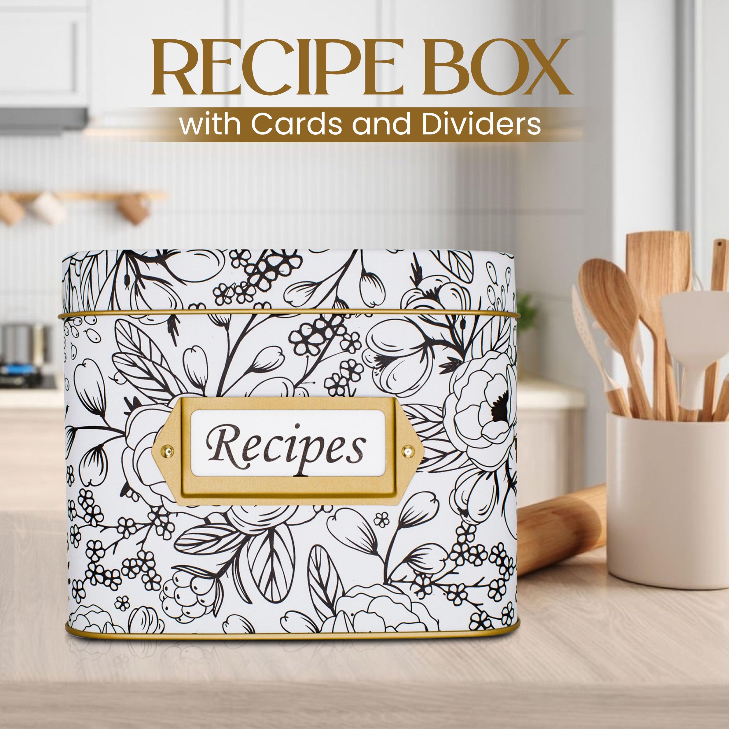 Mia + Esme 50 double sided recipe cards for versatile cooking notes