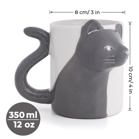MIAMIO cat motif elegant design showcases the three dimensional cat detail