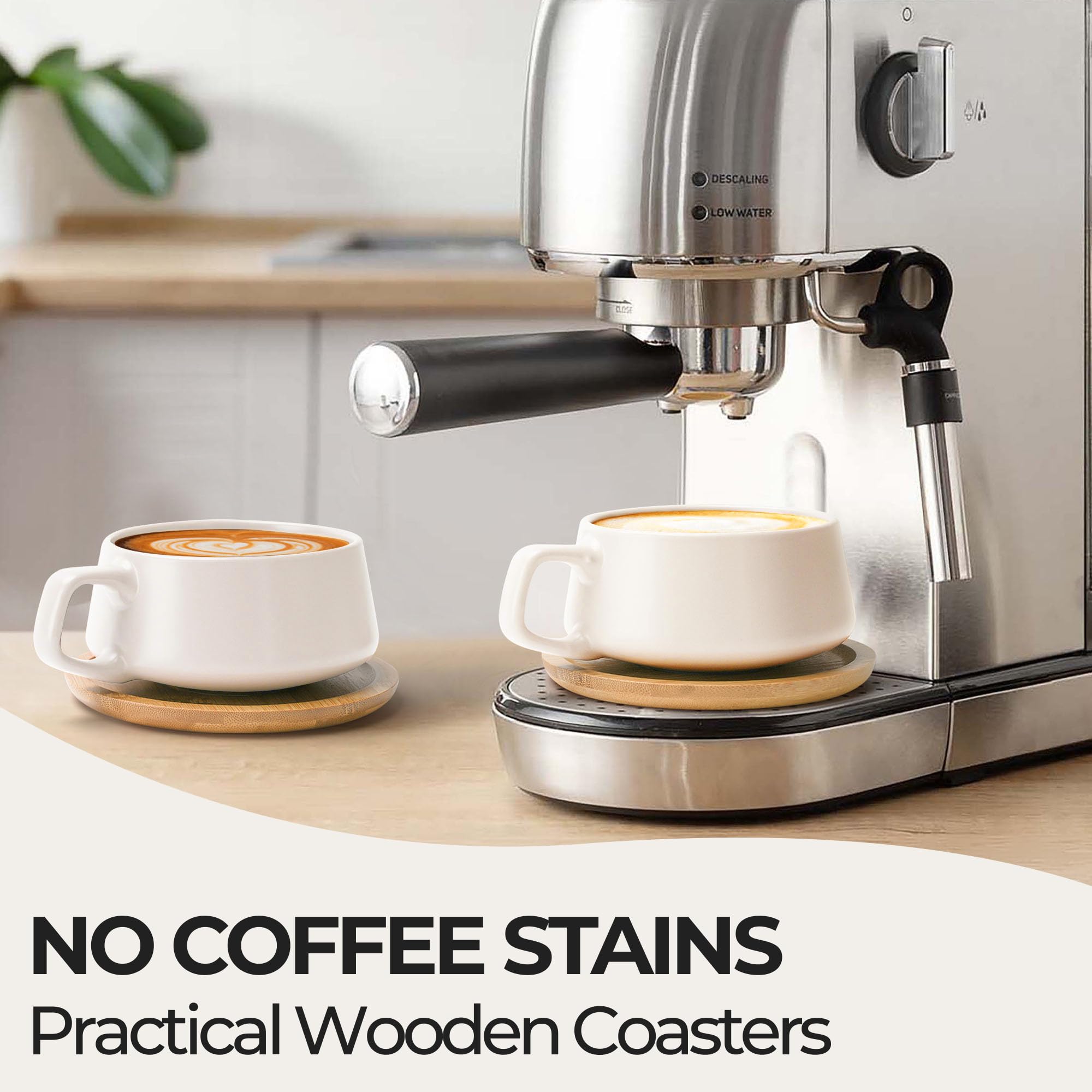 MIAMIO close-up of glossy ceramic finish enhances beverage warmth