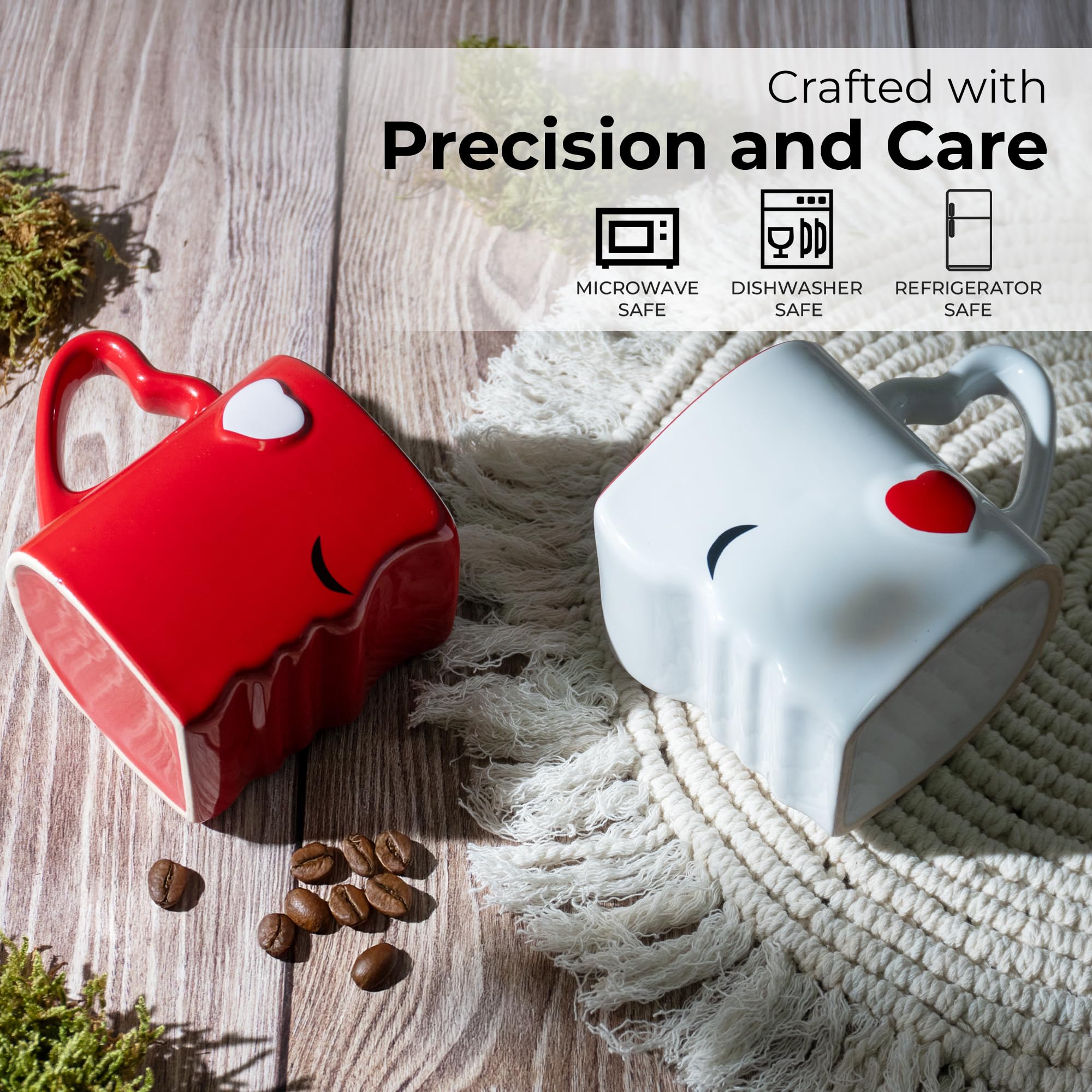 MIAMIO mugs pair suitable for coffee, tea, or shared moments.