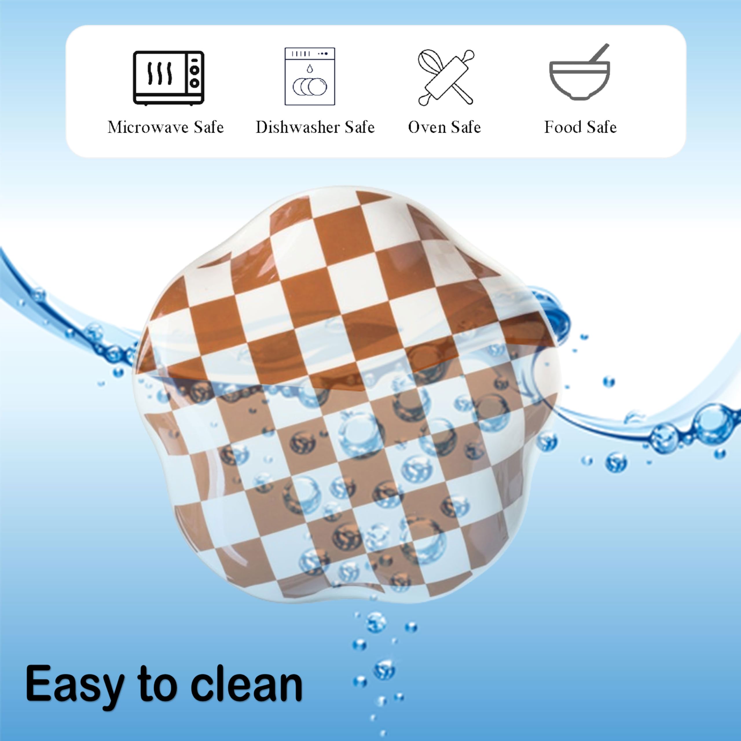 Miamolo checkered spoon rest decorative adds style while catching drips