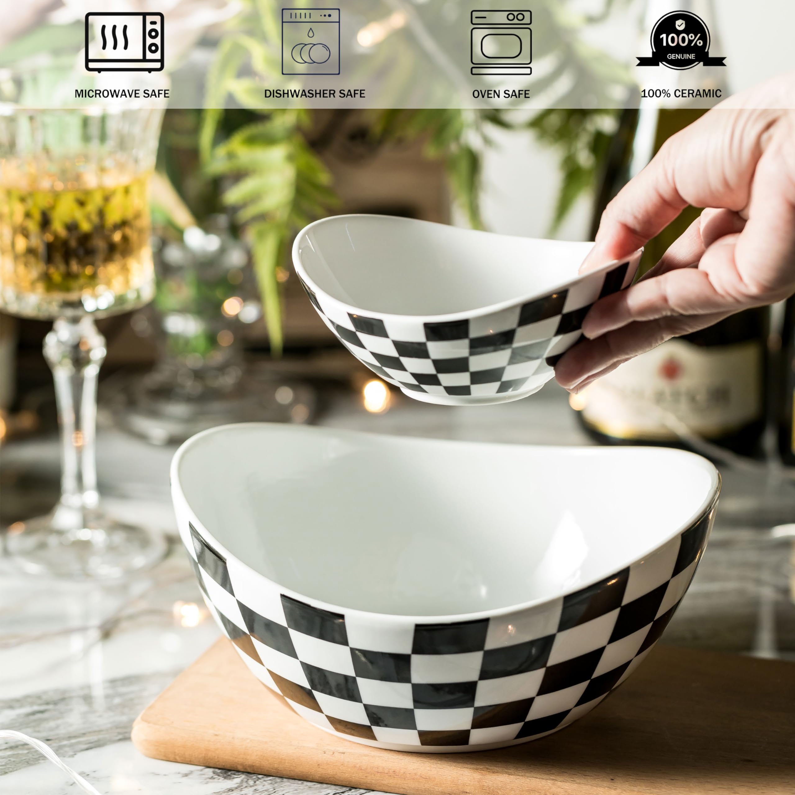 Miamolo chip and dip bowls set ideal for party appetizers.