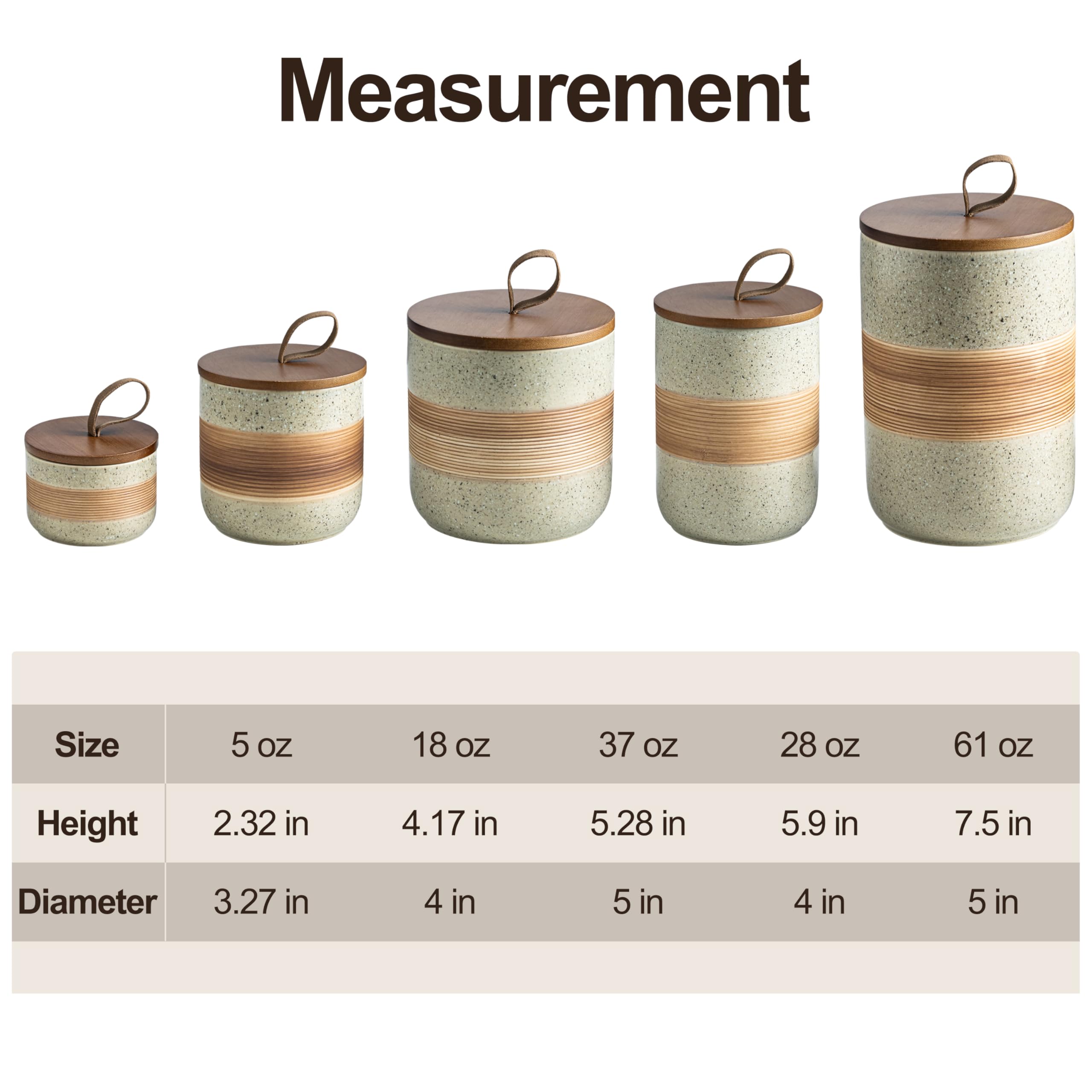 Miamolo coffee canister ceramic lid keeps beans fresh and aromas intact