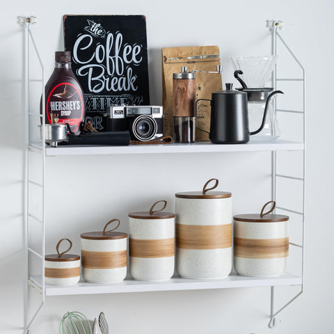 Dishwasher-safe ceramic jars simplify daily cleaning and upkeep.