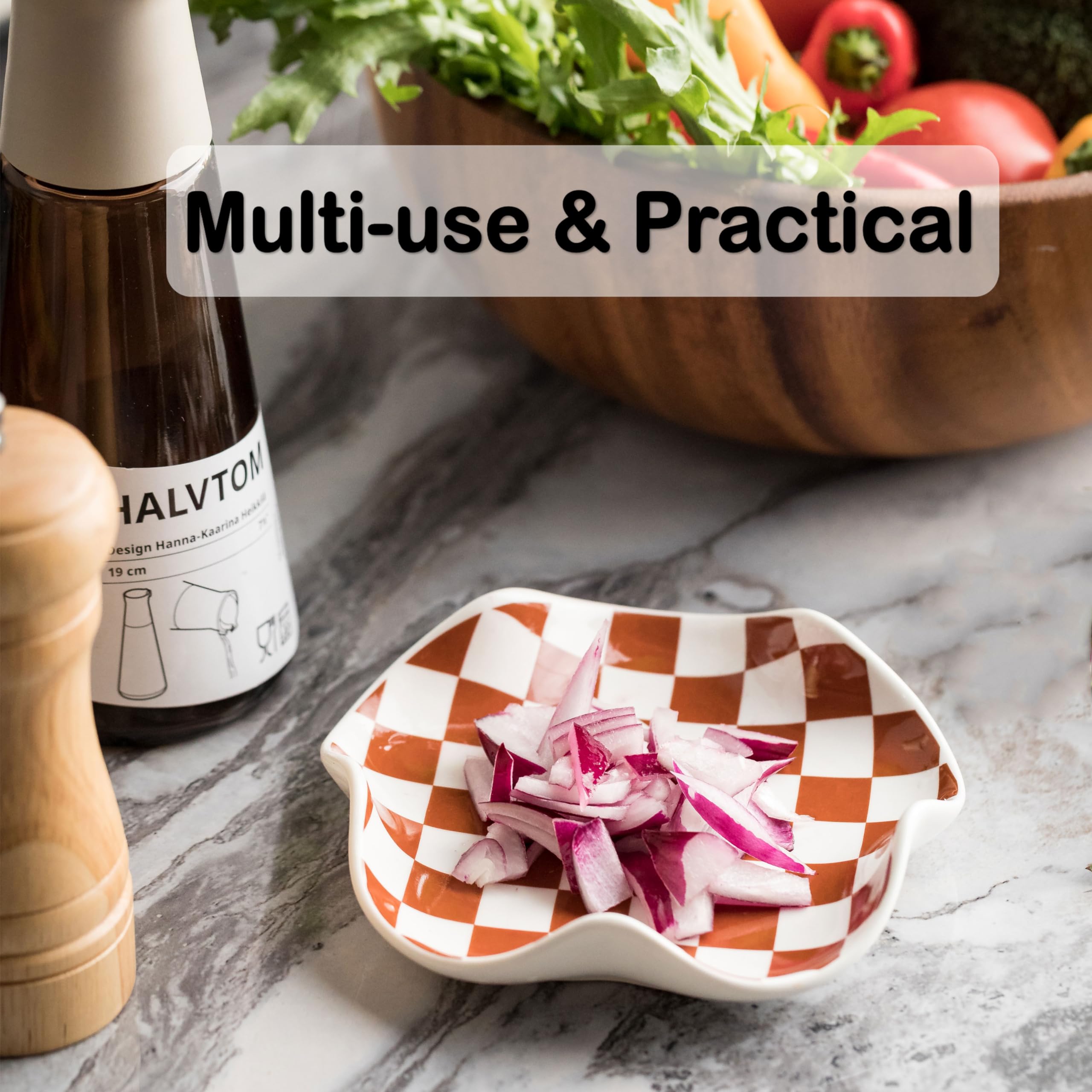 Miamolo dishwasher-safe glaze spoon rest offers easy cleaning after meals
