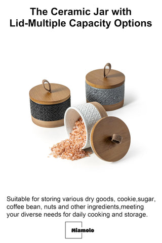 Miamolo ceramic jar is dishwasher-safe for easy cleanup.