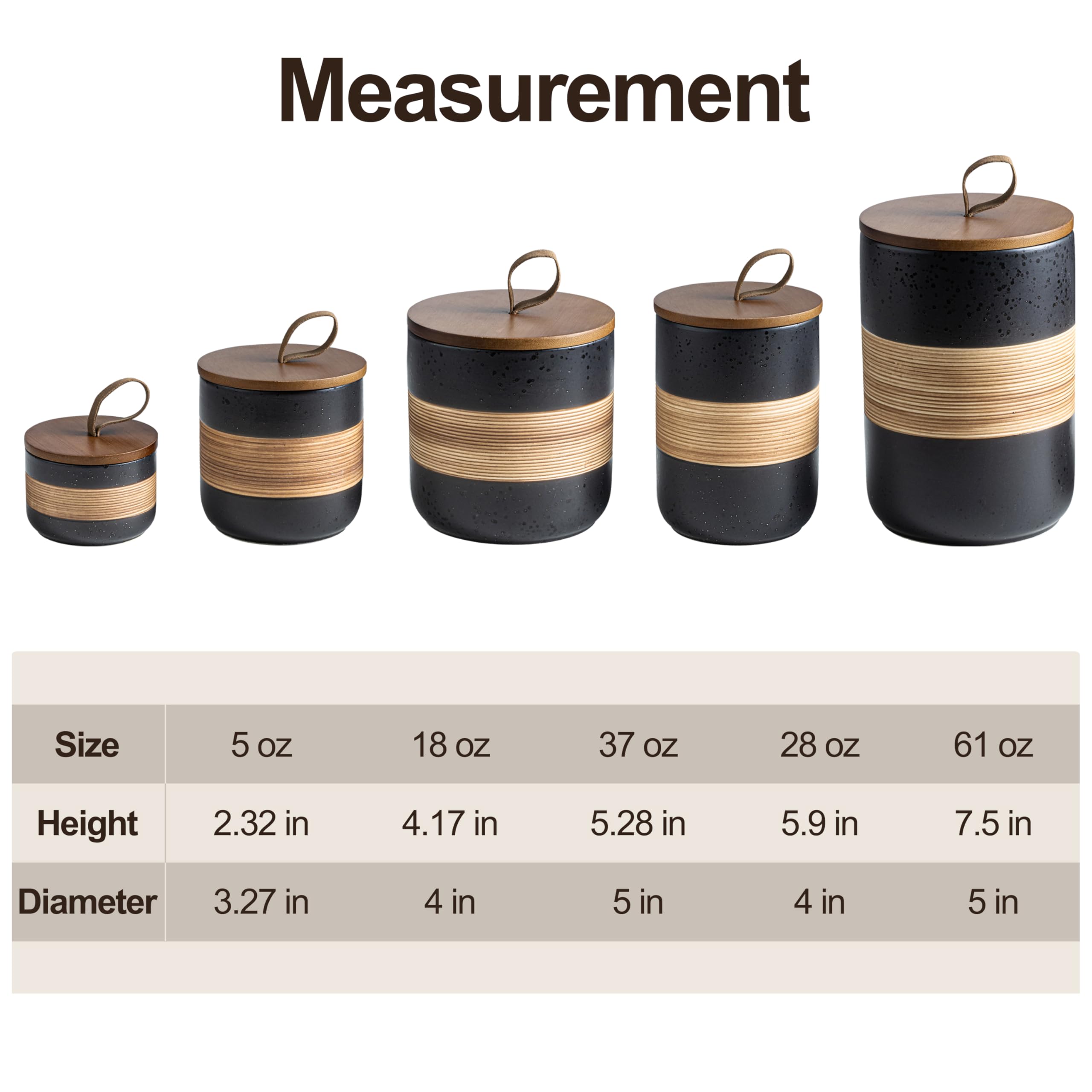 Miamolo spice sugar tea jar stackable ceramic keeps dry ingredients fresh.