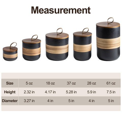 Miamolo spice, sugar, and tea jars stay organized on the counter.