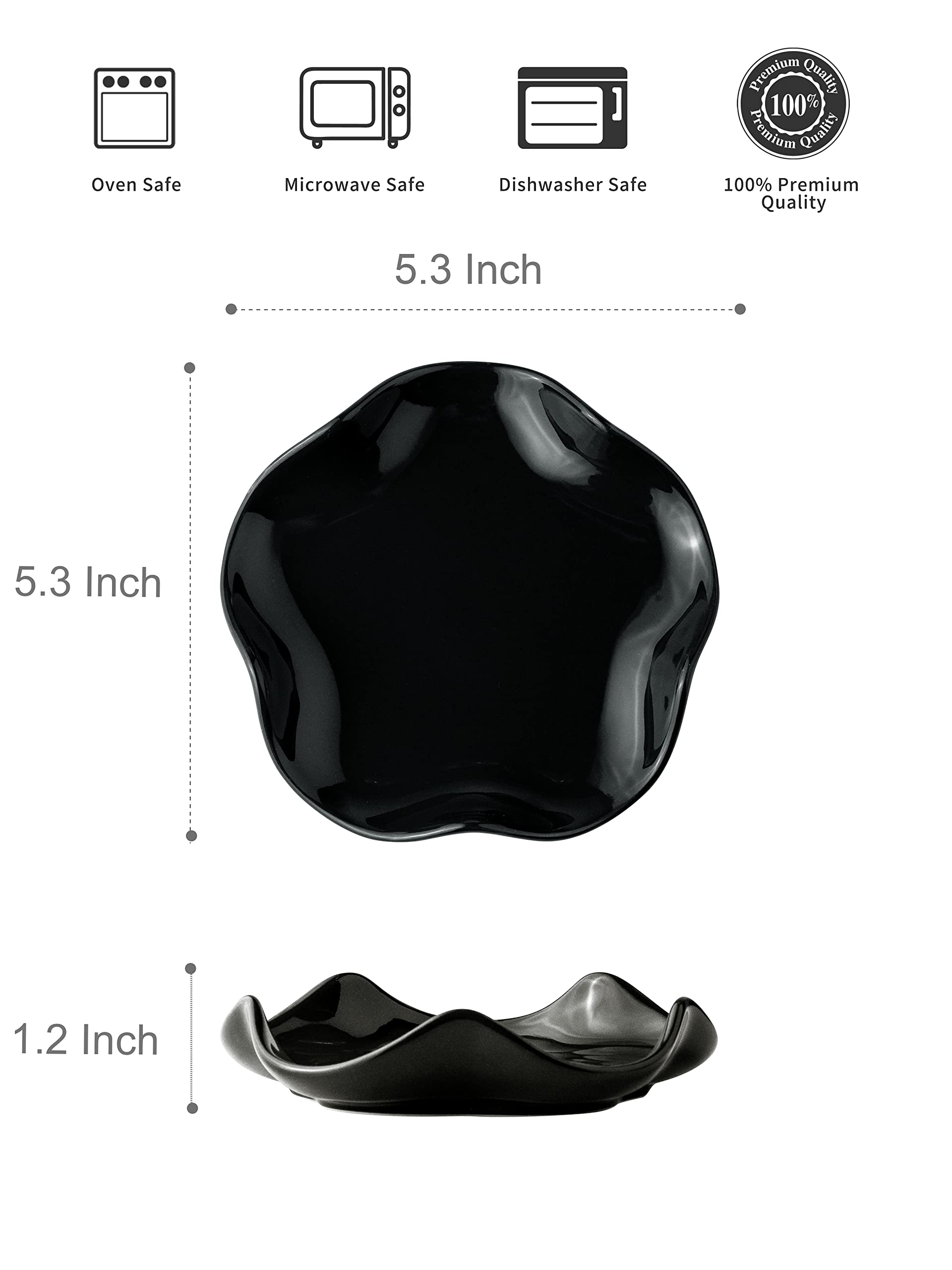 Miamolo black ceramic spoon rest adds a durable, elegant touch to the stove.