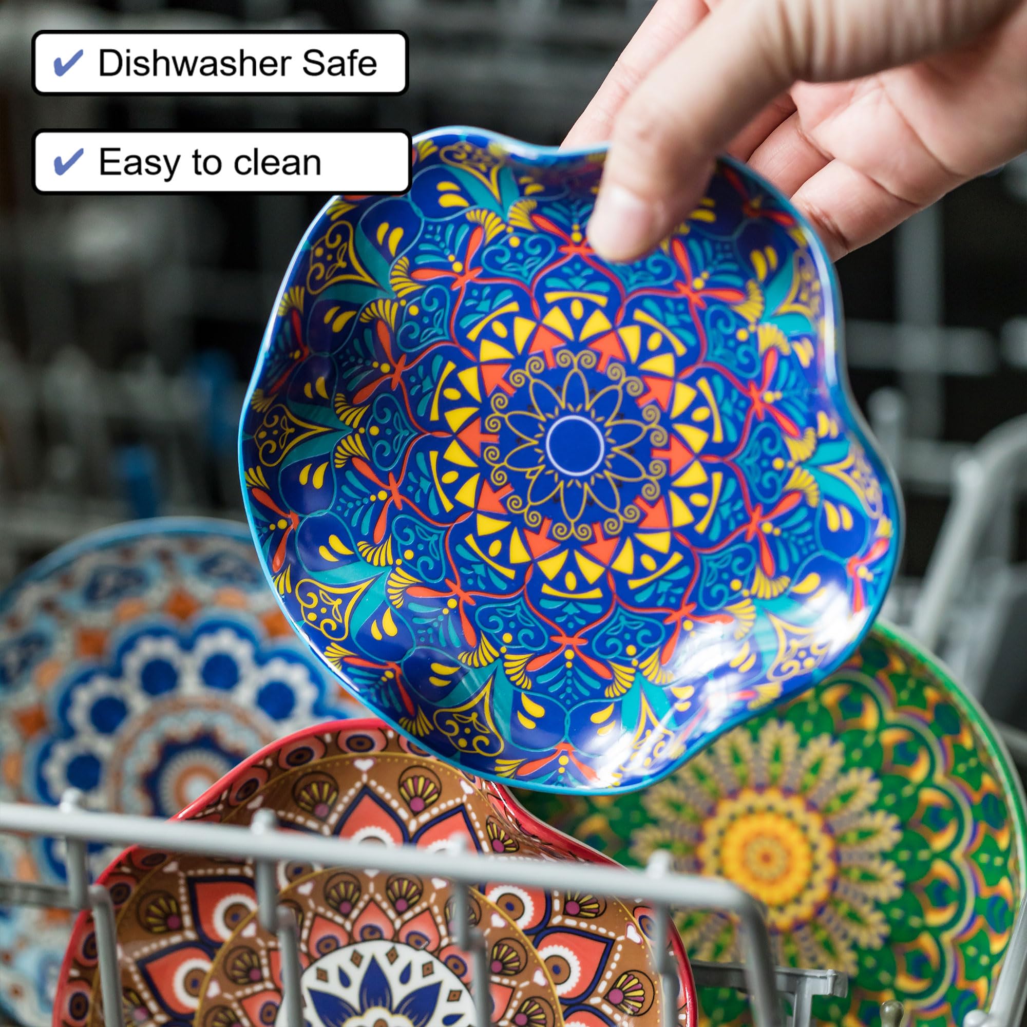 Miamolo Boho flower-edge spoon rest adds artful decor and function.