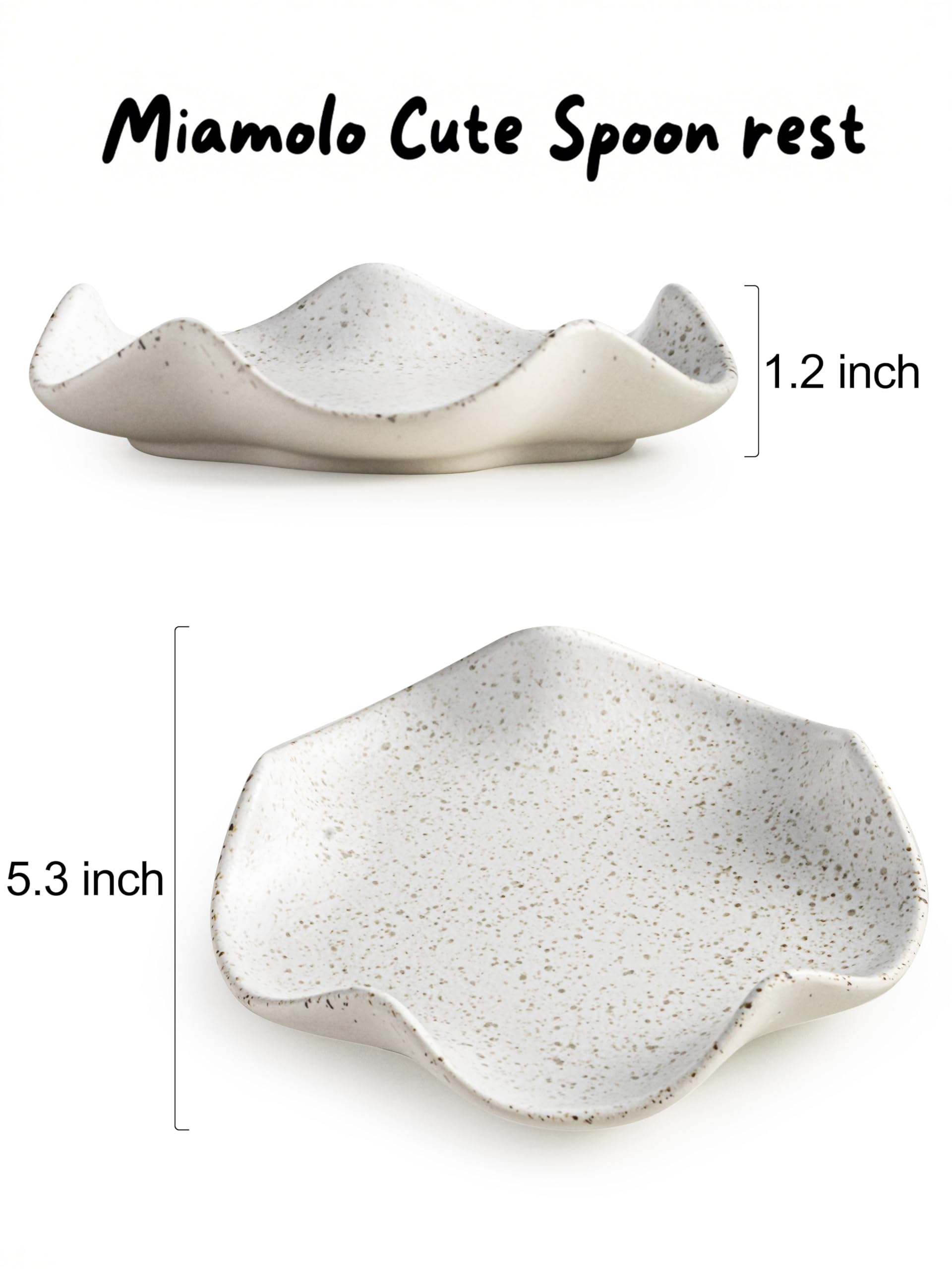 Miamolo easy-clean spoon rest resists stains for daily cooking