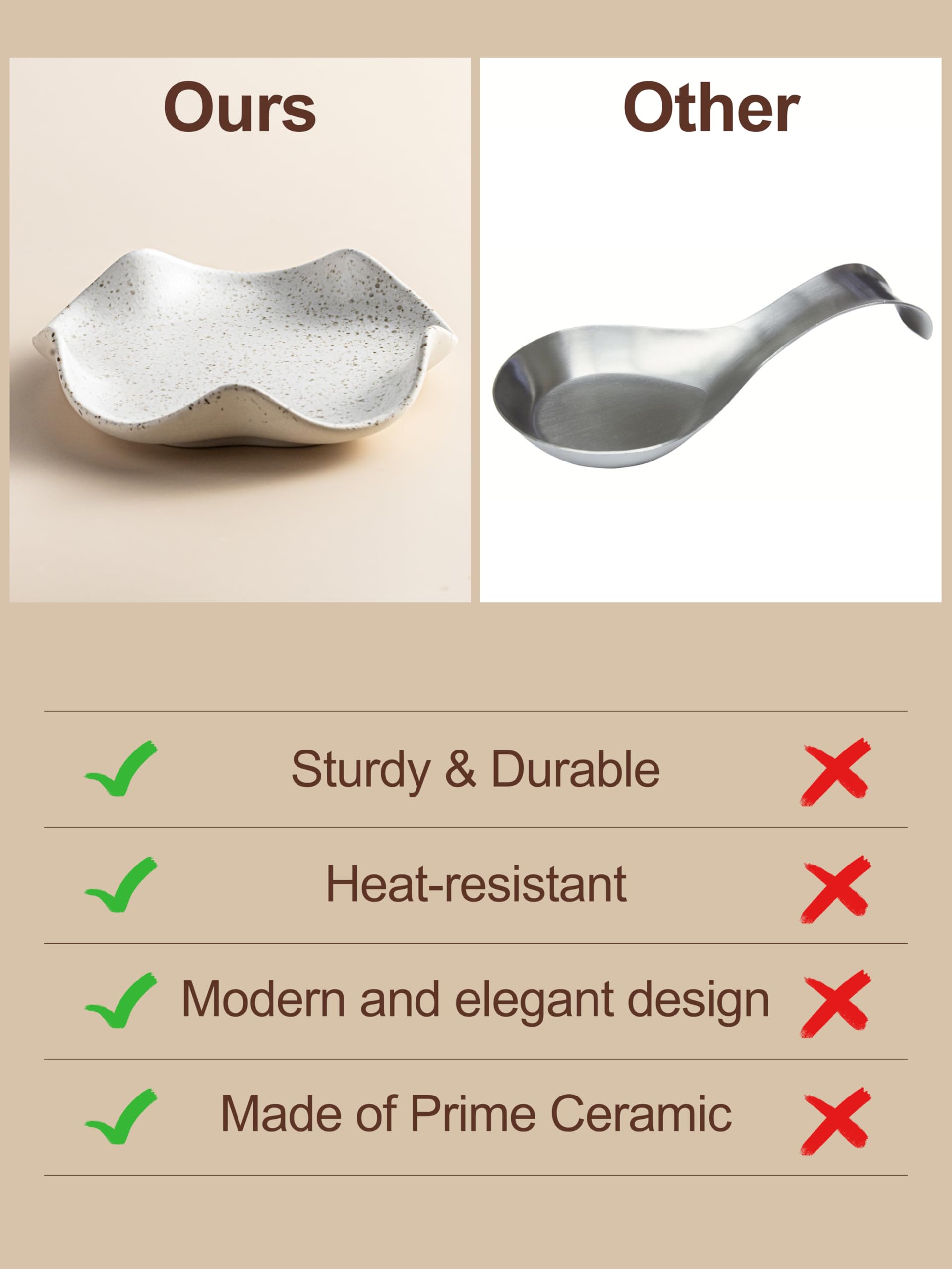 Miamolo versatile spoon rest doubles as a lid tray or dessert plate