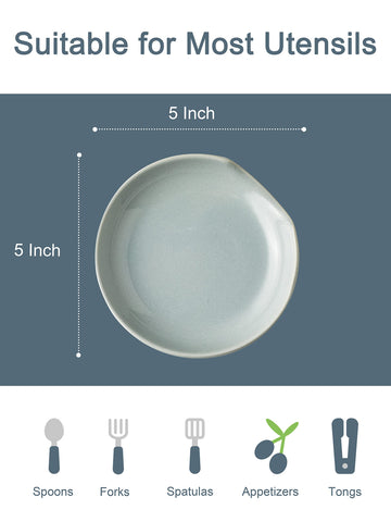 Miamolo spoon rest for stove top prevents mess while cooking and easy to wipe.