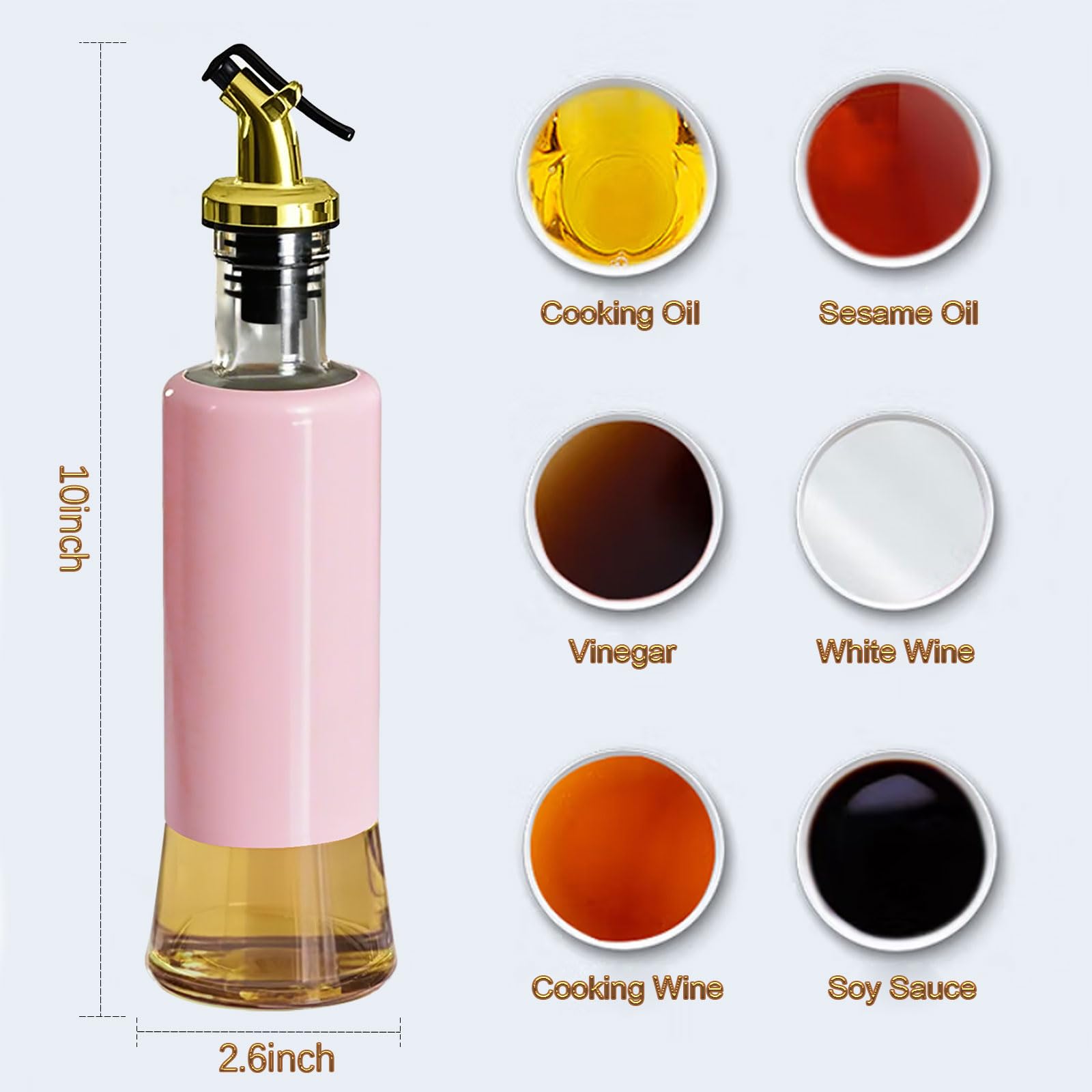 Thick, food-grade glass for durable kitchen use in the Miao'er dispenser.