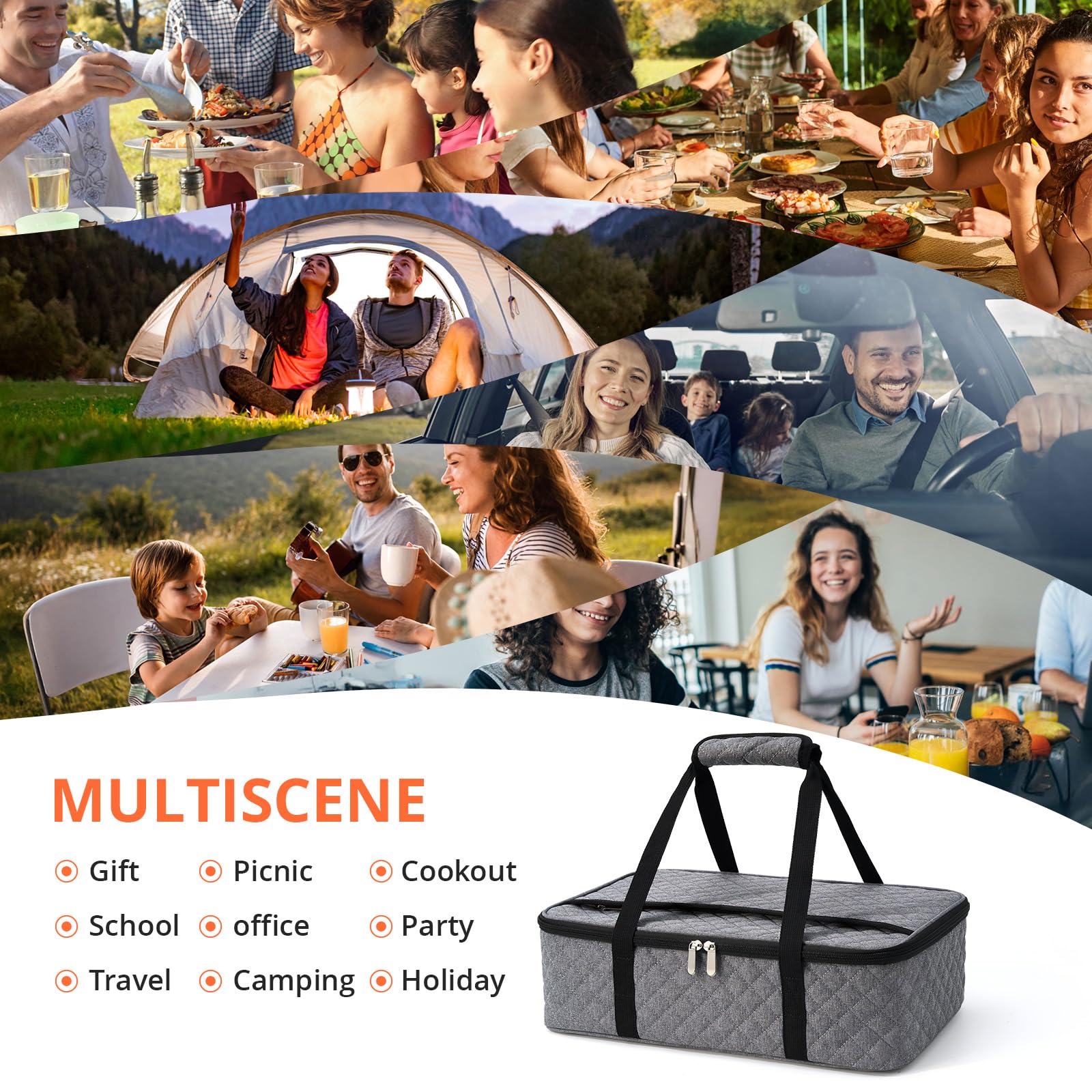 MIAOJIE easy-clean exterior simplifies post-trip cleanup after meals.