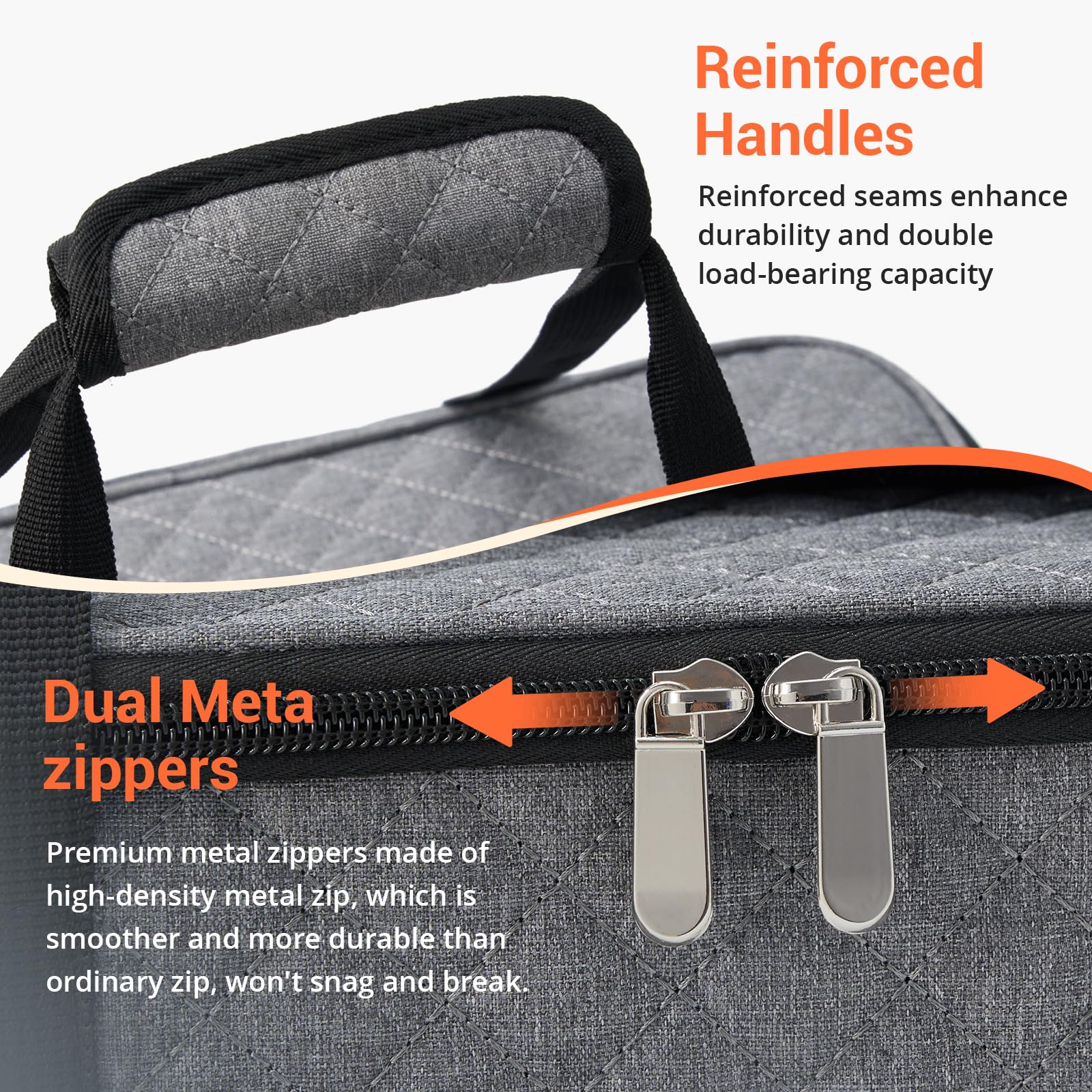 MIAOJIE exterior 600D Oxford fabric resists wear and wipes clean easily.