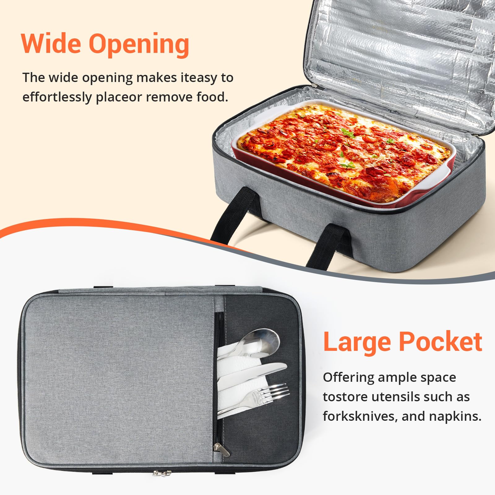 MIAOJIE wide-zipper opening simplifies loading and unloading at events.