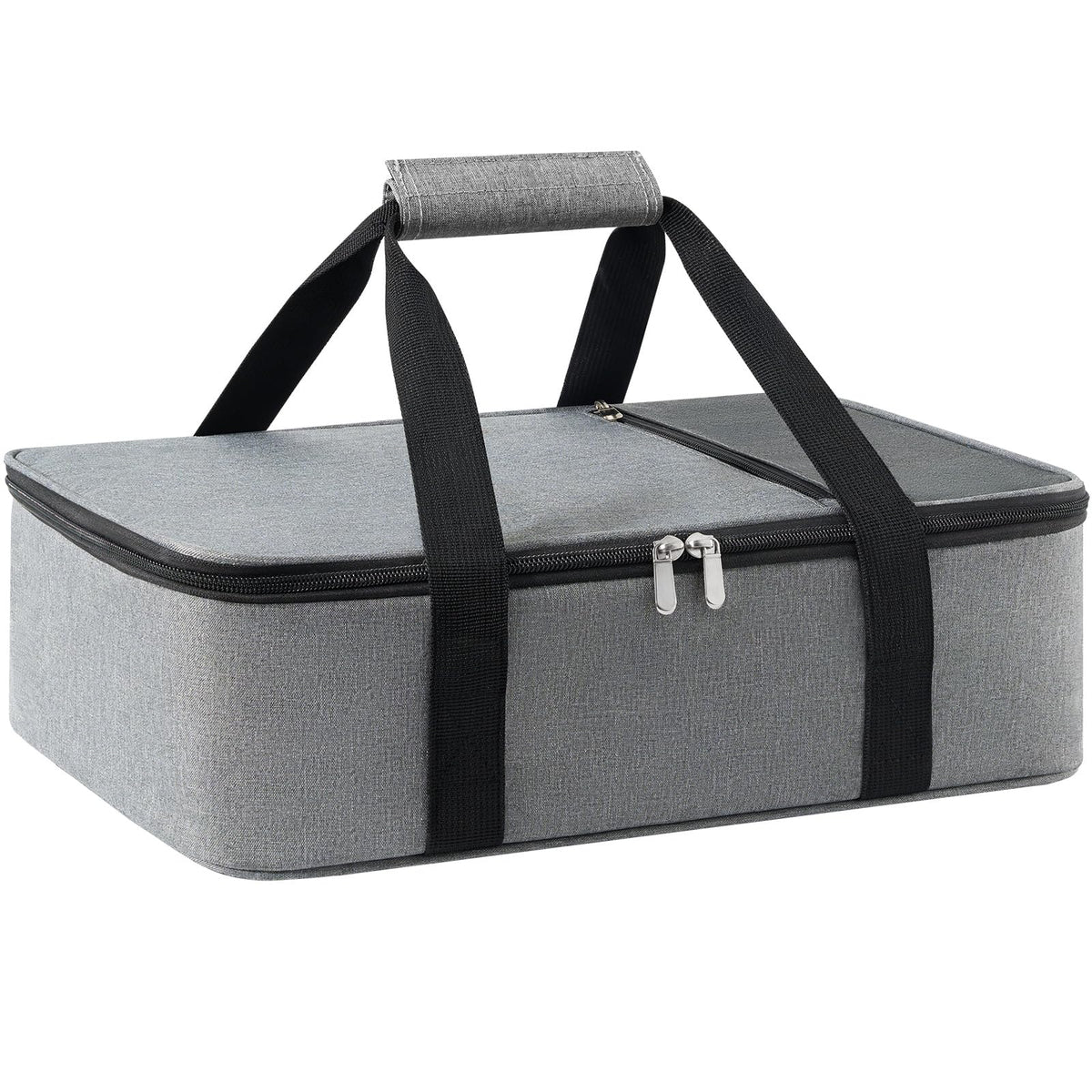 MIAOJIE insulated casserole carrier with a single-compartment design for easy meal transport.