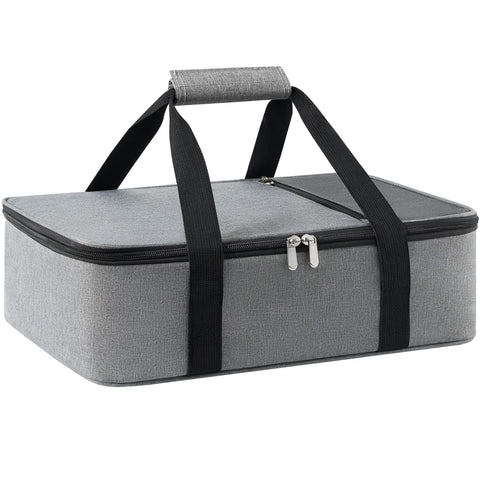 MIAOJIE insulated casserole carrier with a single-compartment design for easy meal transport.