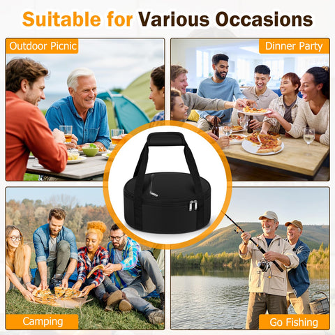 MIAOJIE padded dual handles provide comfortable grip during transport.