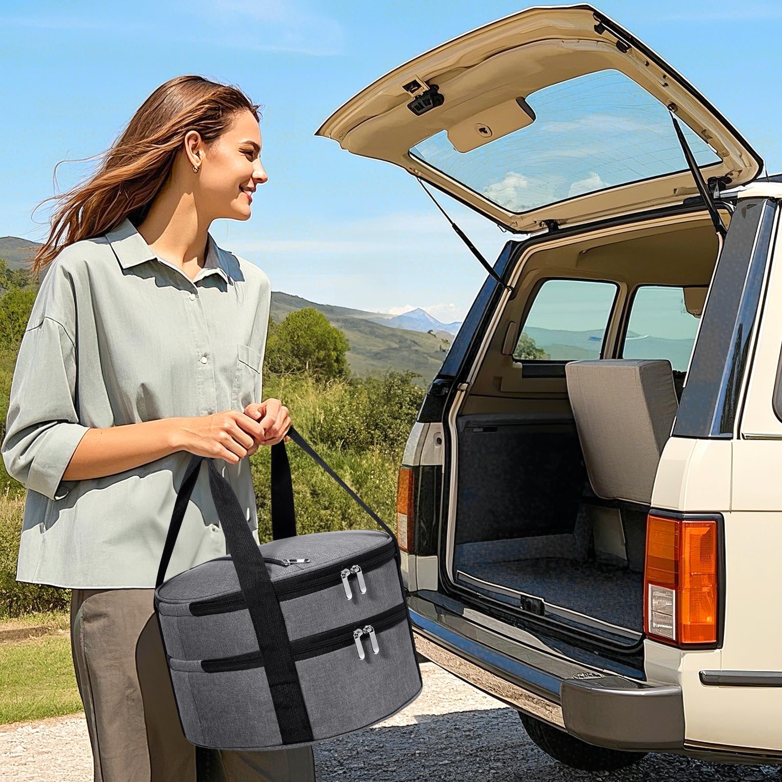 MIAOJIE portable handles ease transport to picnics and events