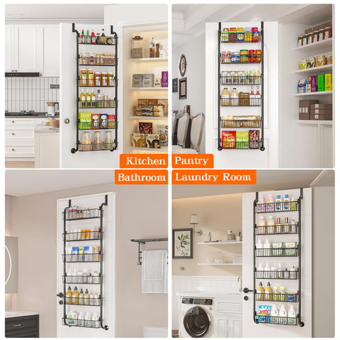 MIAOLI laundry room organizer over door enables efficient utility storage.