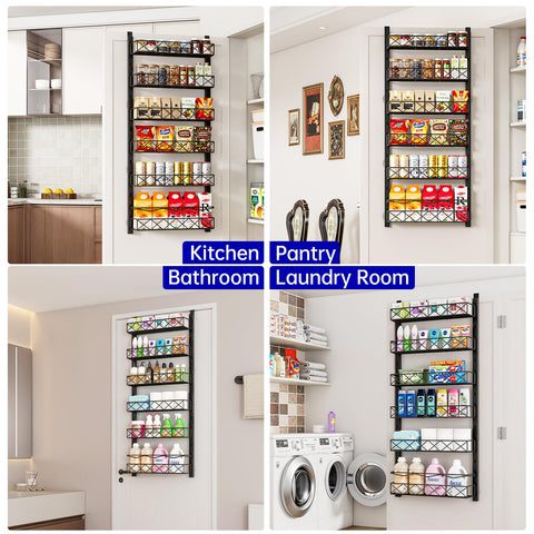 MIAOLI pantry and laundry storage maximizing vertical space on a door