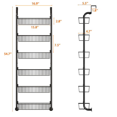 MIAOLI removable baskets close-up showing adjustable storage options.