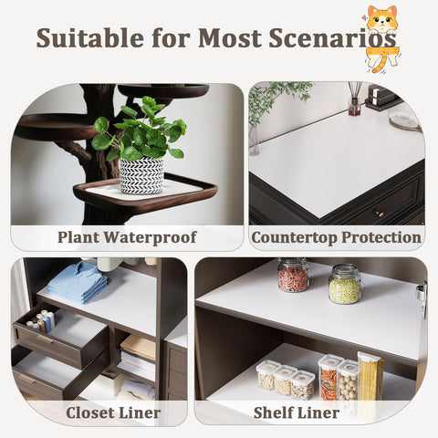 MIAONET non-adhesive liner is reusable and easy to trim.