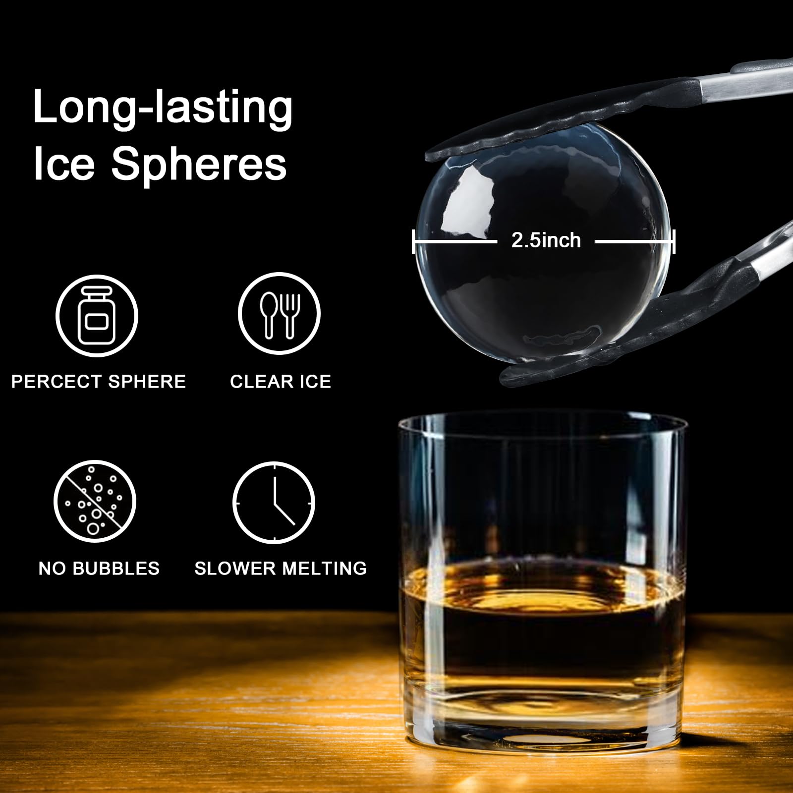 Miaowoof silicone mold with easy-release design for quick ice ball removal.