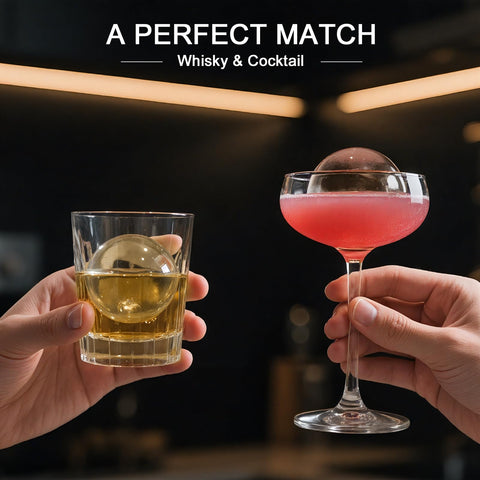 Miaowoof slow-melting ice balls extend drink enjoyment without frequent refills.