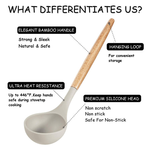 MIBOTE silicone utensils set silicone-tongs heat resistant for flipping.