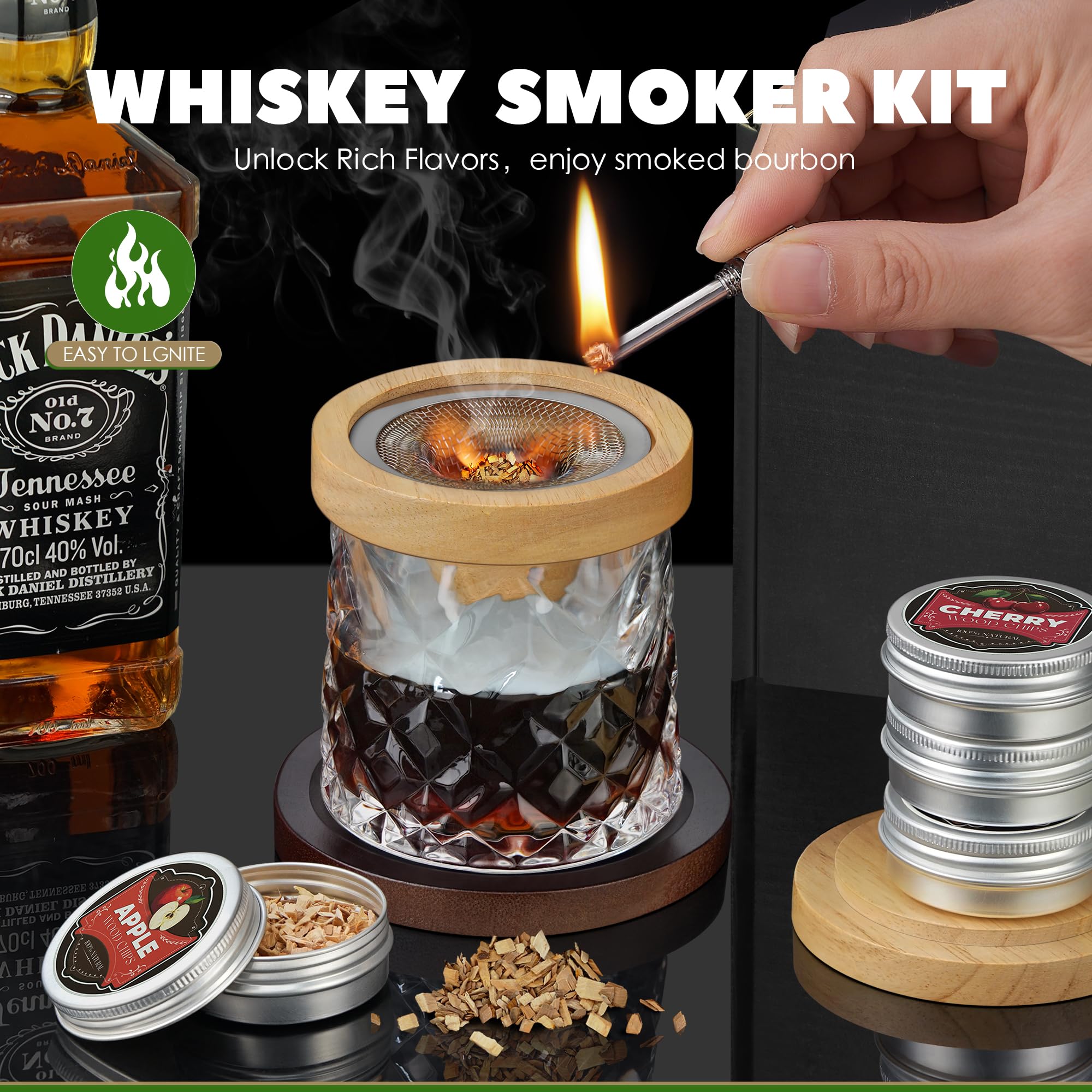 Micanlo portable cocktail smoker fits picnic or travel setups for on-the-go flavor.