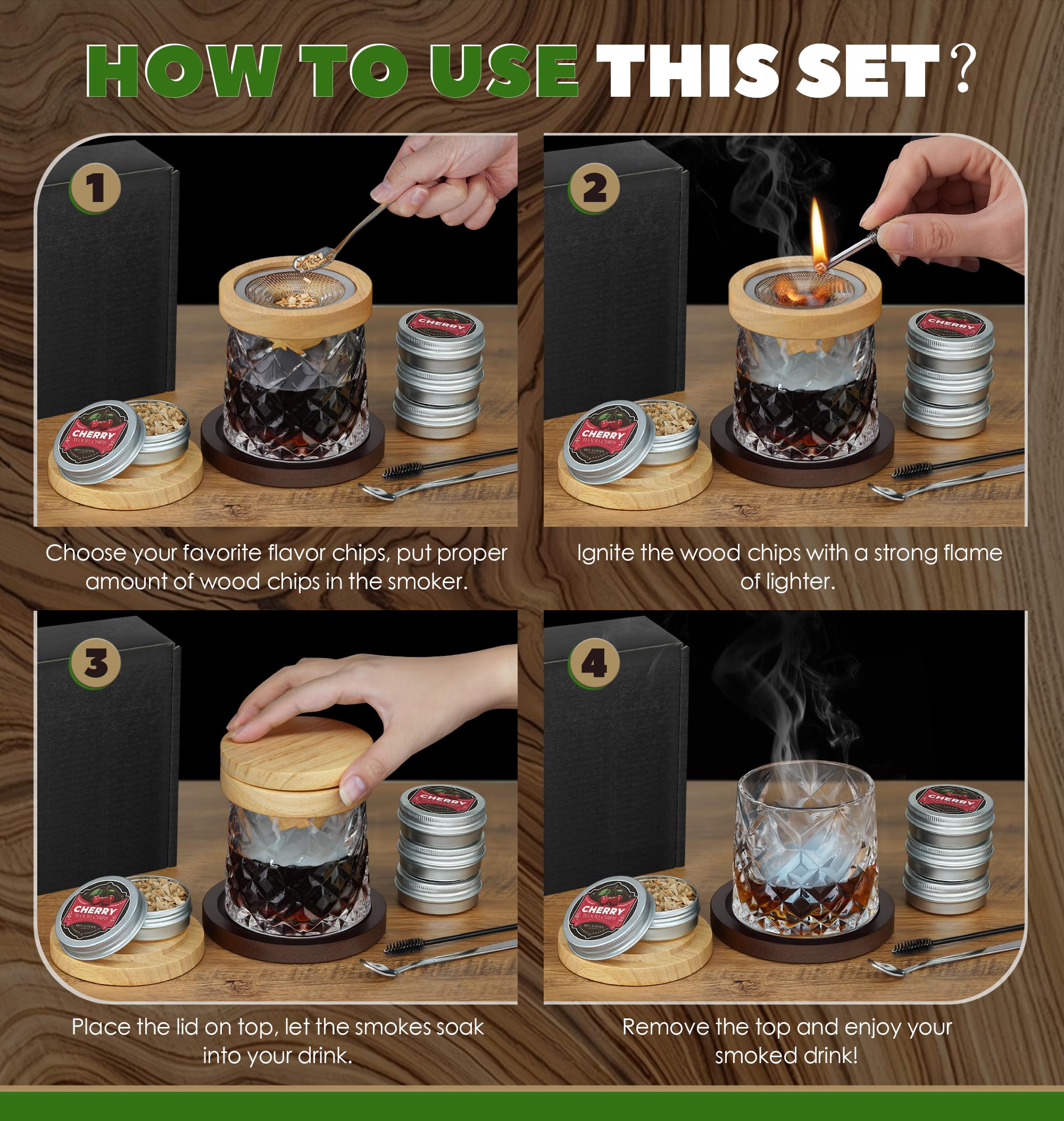 Micanlo silvery smoker spoon helps measure and stir for precise smoky additions.