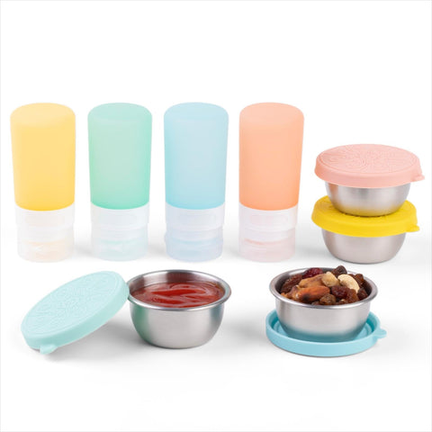 MICEBAY 2oz dressing bottles 4-pack for easy sauce packing