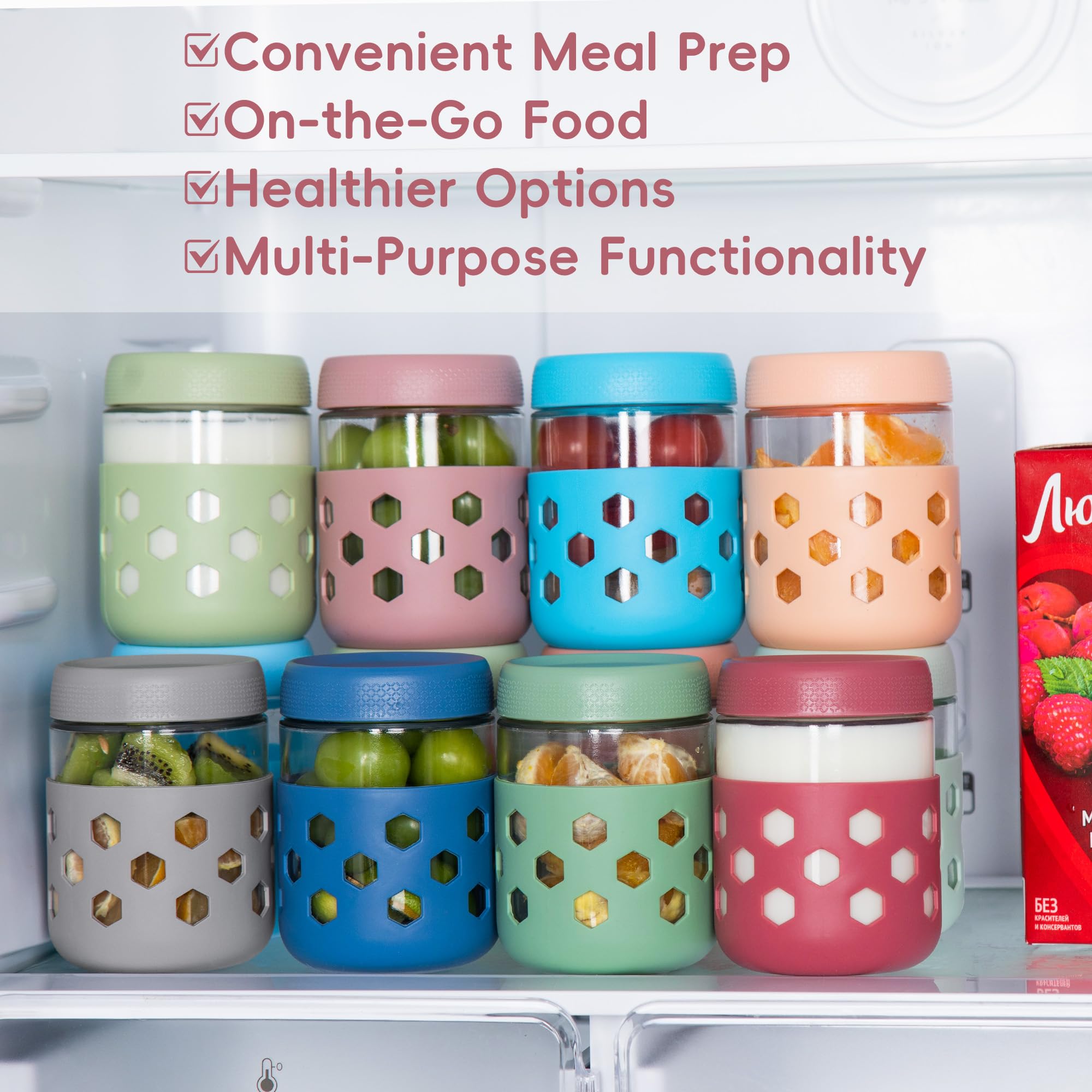 MICEBAY 16oz jar is freezer-safe and reusable for flexible storage.