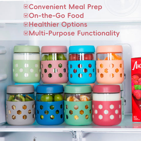 MICEBAY 16oz jar is freezer-safe and reusable for flexible storage.