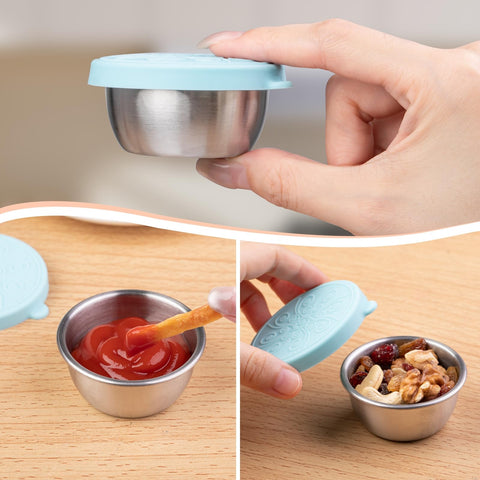 MICEBAY lunch box use demonstrates portable sauce packing