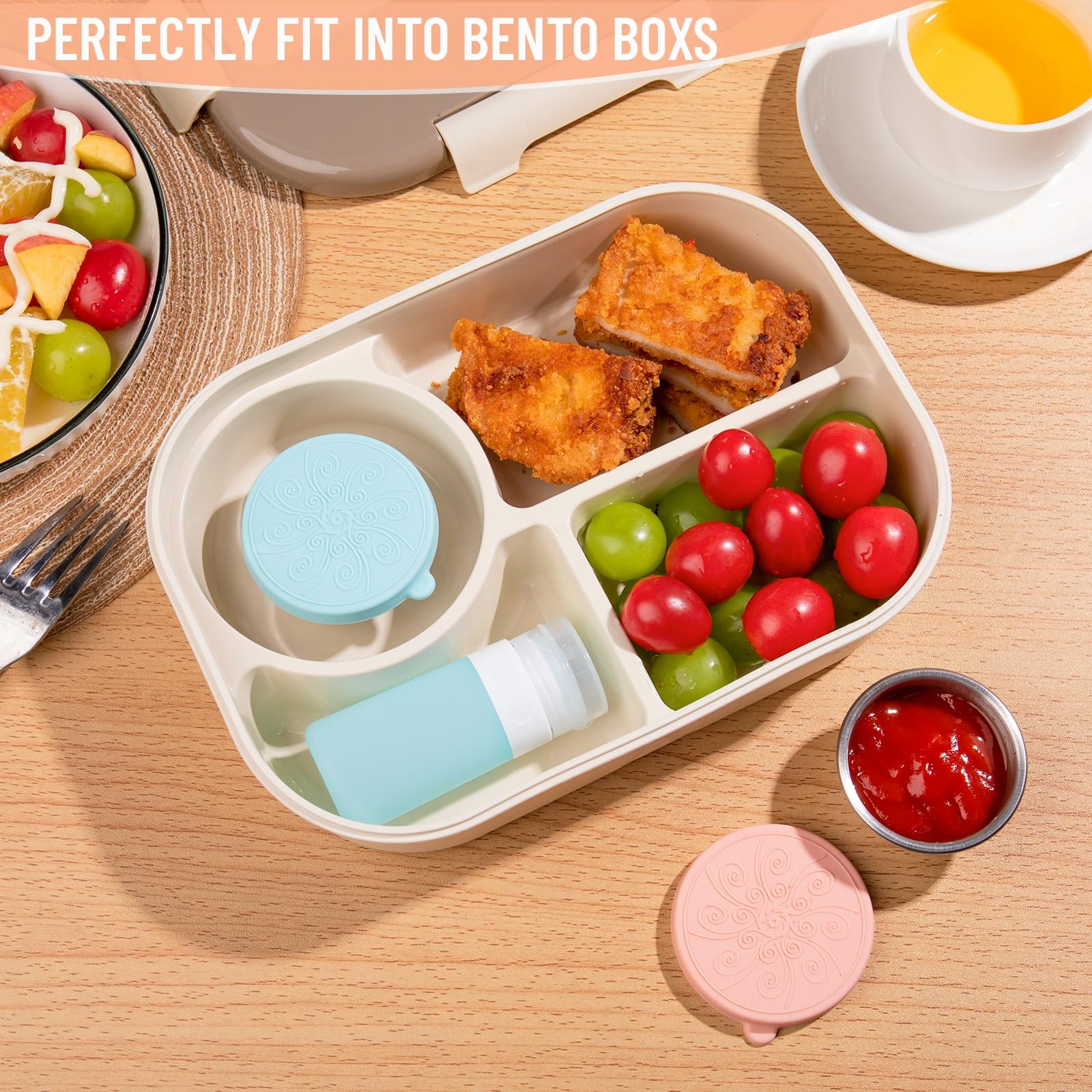 MICEBAY silicone lids provide airtight storage and color cues